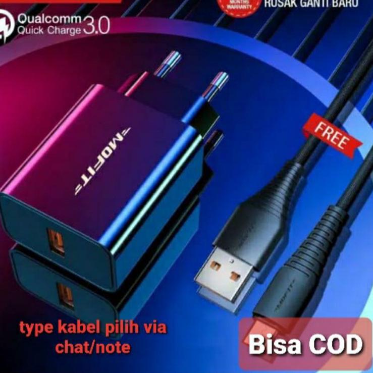 Diskon Tambahan Charger MOFIT MQ10 - Quick Charge 3.0 ( (BISA.COD)