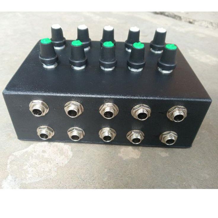 Menarik Pararel Mic Splitter Mic 6 - 10 In (Jek Mono ) SoundCard 6.5 mm to 6.5 mm Bayar ditempat COD