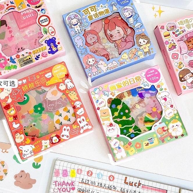 

Pasti Update Isi 100 Lembar Stiker Anti Air Box Kecil Lucu Senmu - Sticker Waterproof Aesthetic!