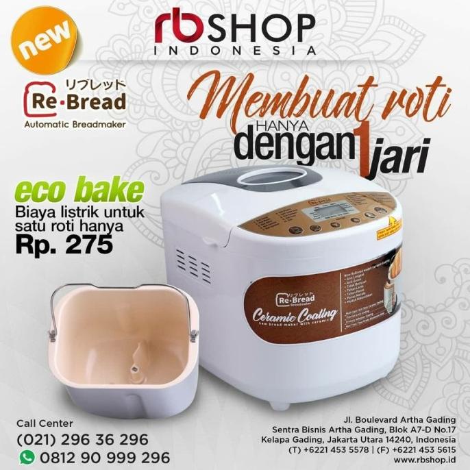 PROMO ReBread RB250 C Wadah Keramik | ReBread Bread Maker NEW stok ada terus
