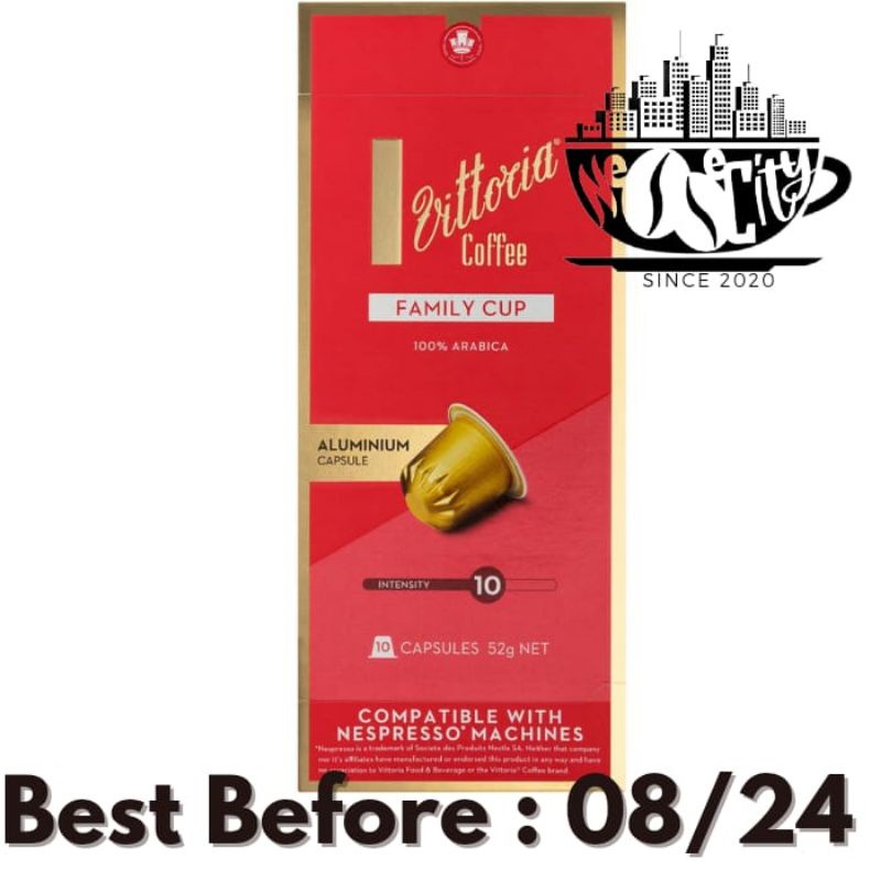 

Vittoria Family Cup Nespresso Coffee Capsules (Isi 10)