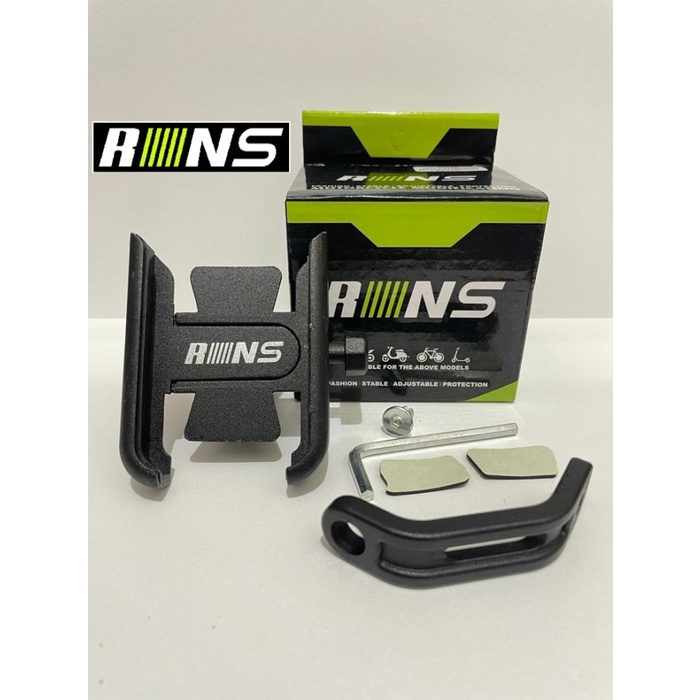 Jual Holder Hp Stang Spion Sepeda Motor Full Aluminium Besi Cr Rins