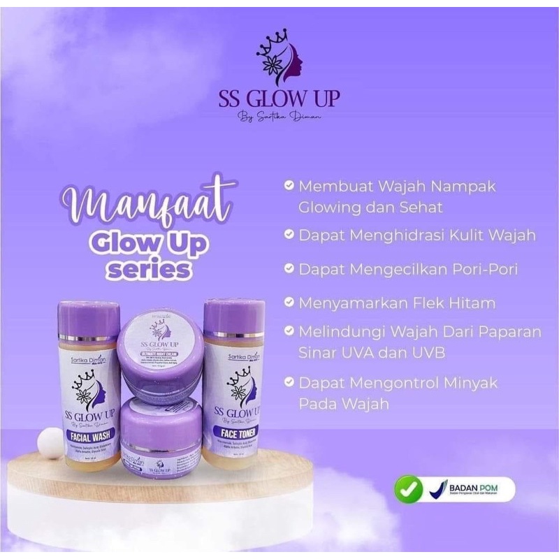 Paket Glow Up Perfect SS Glow Up by Sartika Diman Skincare free gift