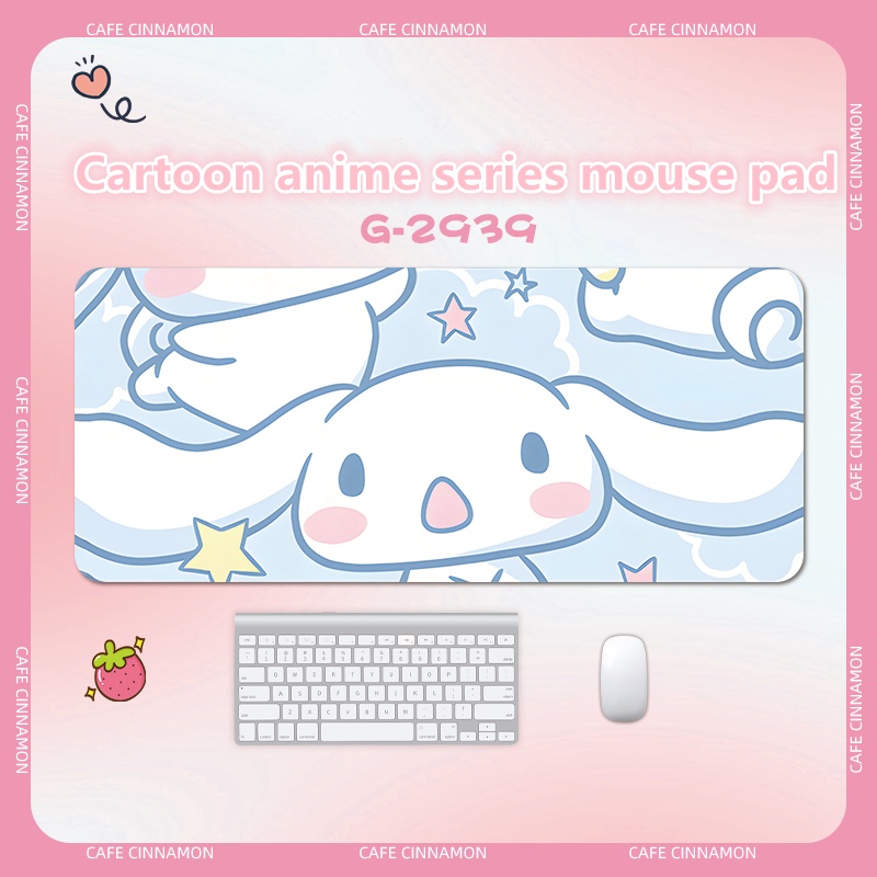 Dllencase Kartun Anime Series Mouse Pad Oversized Alas Meja Komputer Jahitan Tebal A335