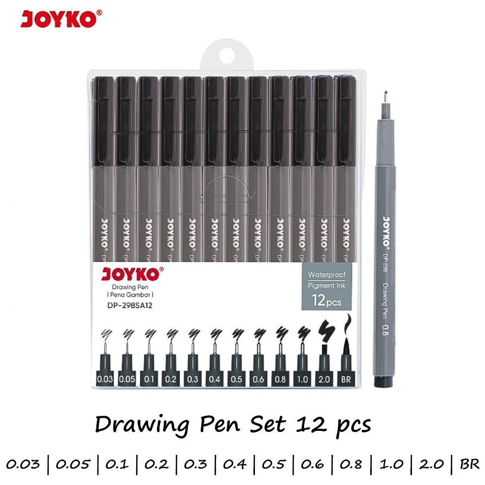 

JOYKO DRAWING PEN SET 12 (DP-298SA12) TERLARISS...,,,,,