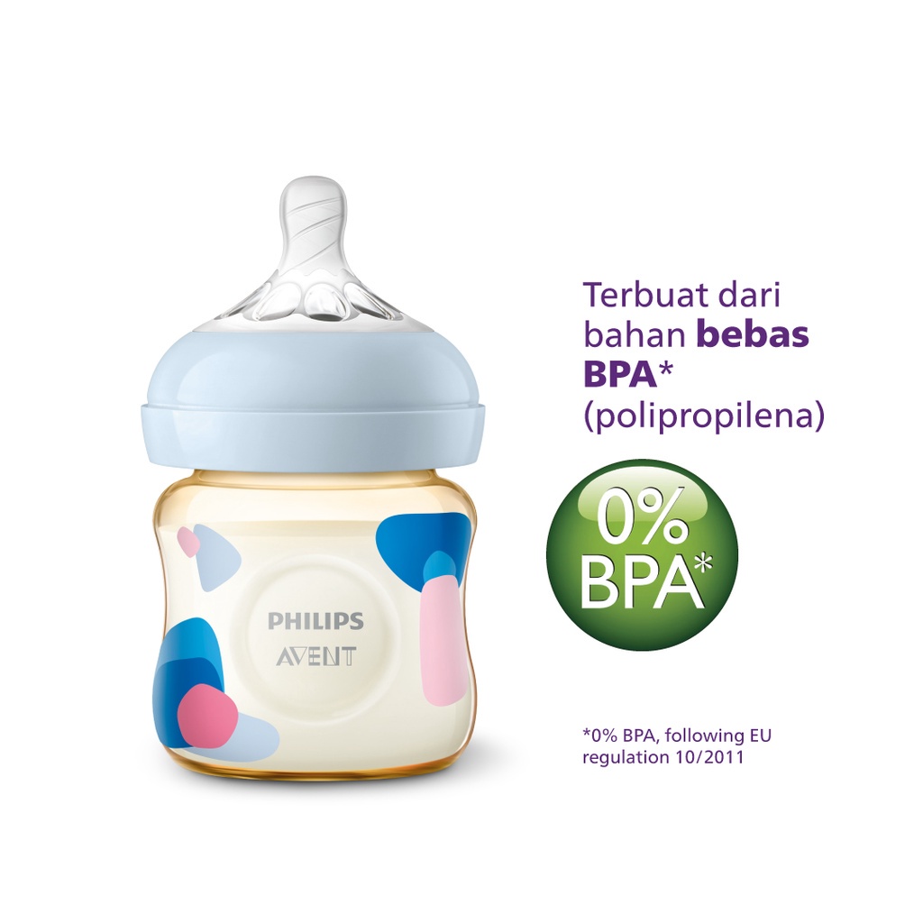 Philips Avent Natural PPSU Bottle 0m+ 125ml Botol Susu Bayi