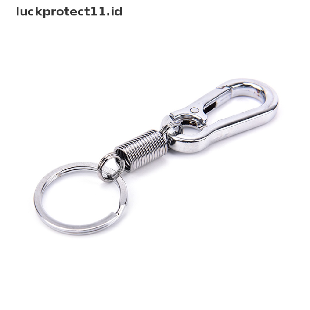 /Fashion Hot// Fashion// 1pc Stainless steel Labu Gesper carabiner Gantungan Kunci anti Hilang Gesper Ditarik.