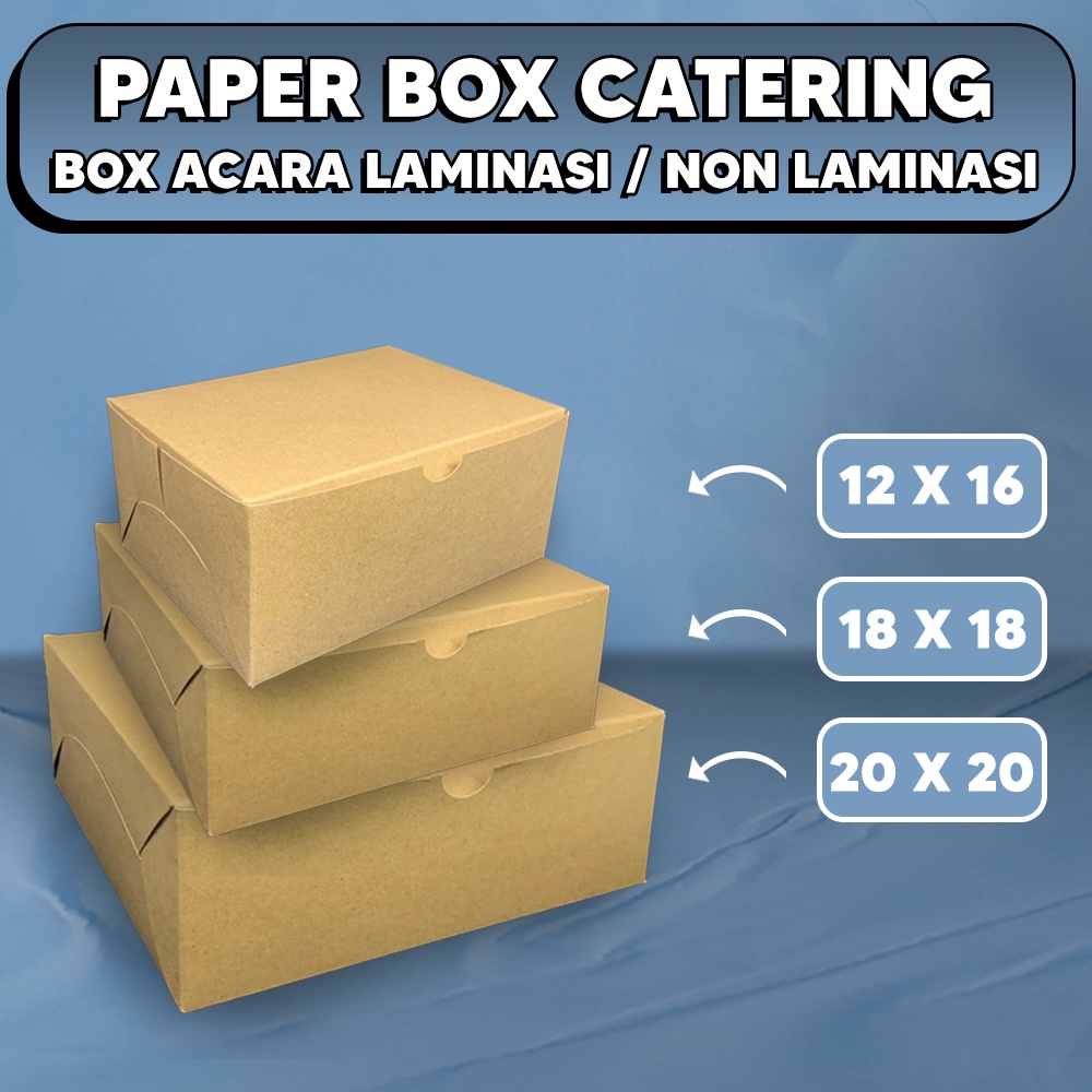 KATERING BOX TEBAL 325 GSM /KOTAK NASI KRAFT/KATERING BOX NASI MURAH