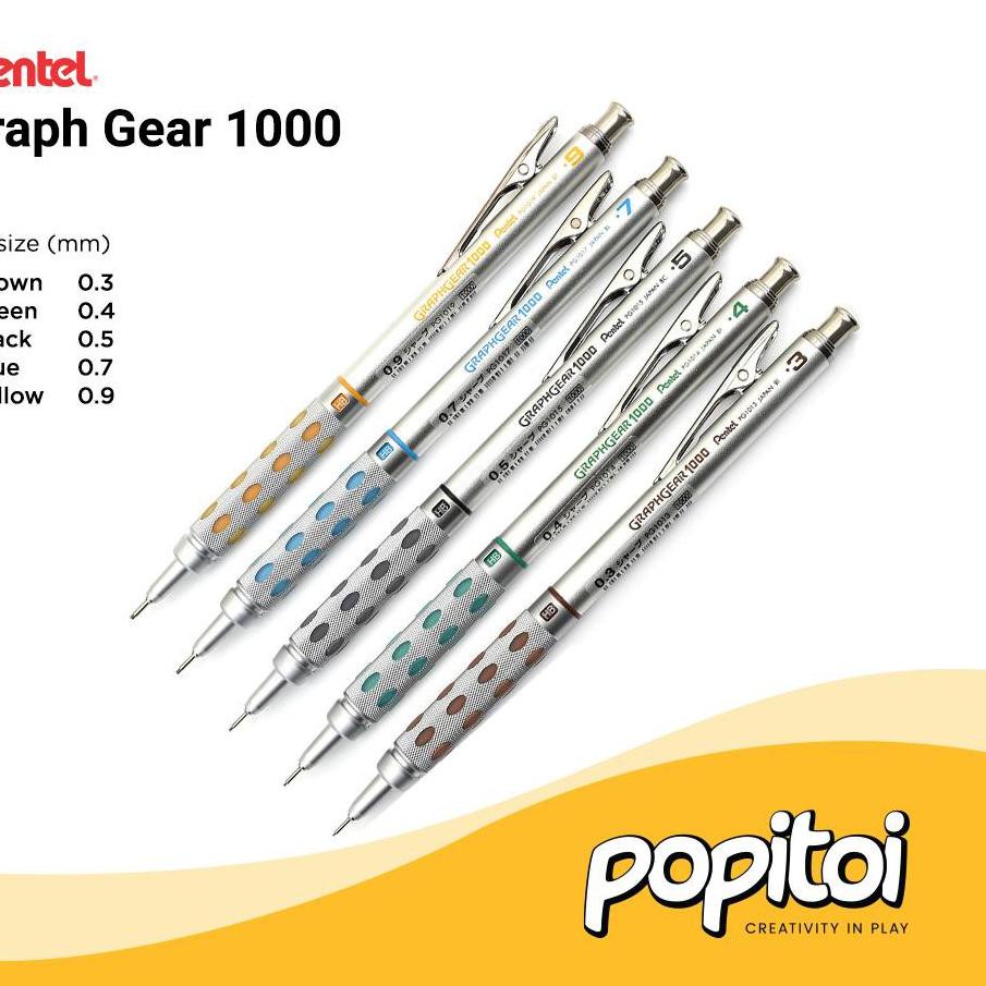 

Hot Sale!! Pentel Graph Gear 1000 Mechanical Pencil GraphGear Pensil Mekanik ✔