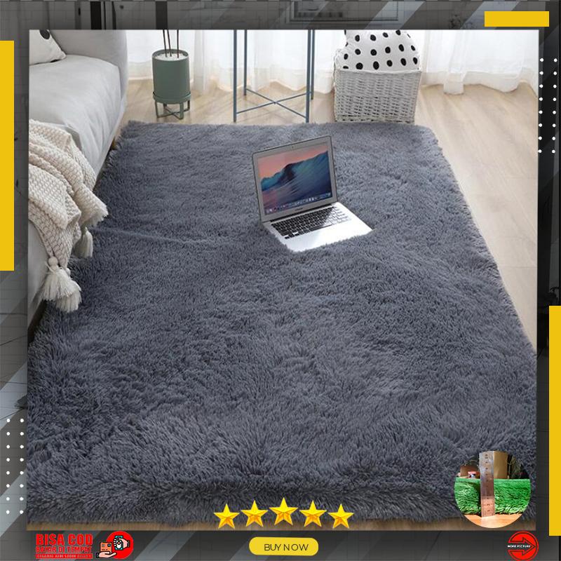 Karpet bulu rasfur ukuran 160x100X3.5CM