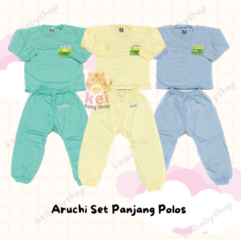 Aruchi Setelan Panjang Bayi Anak- Setelan Baju Bayi Laki Laki Perempuan - Baju Tidur Anak 6 9 12