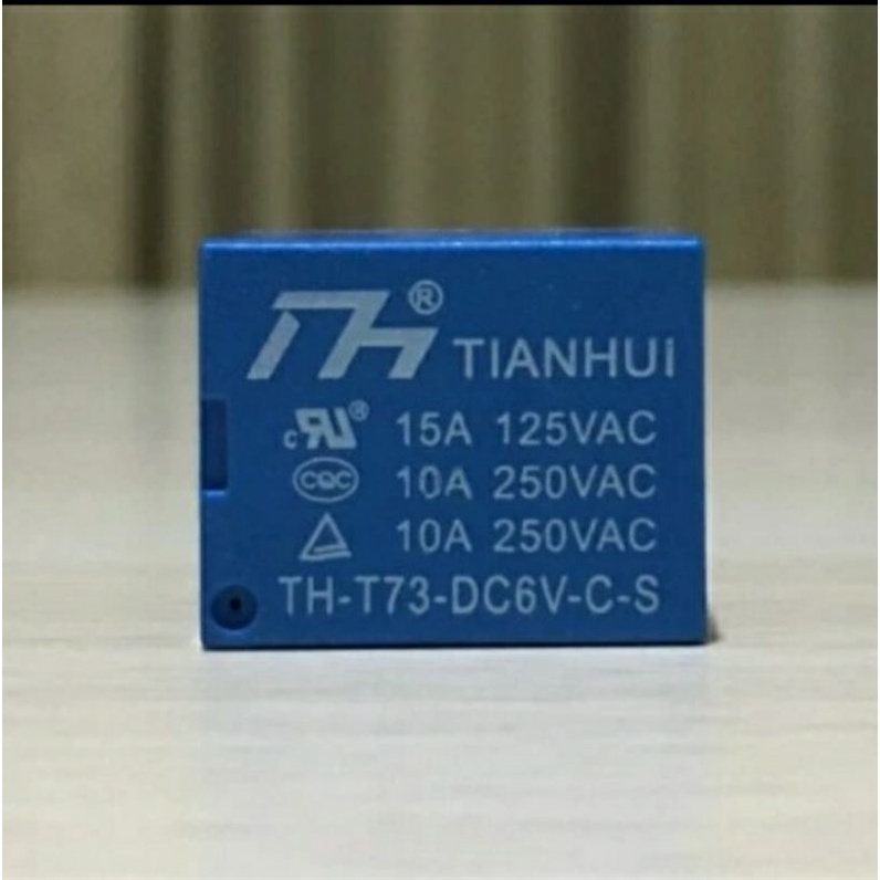 Relay Tianhui DC 12V 10A 5 pin Relay dc 12v 5kaki merek TIANHUI