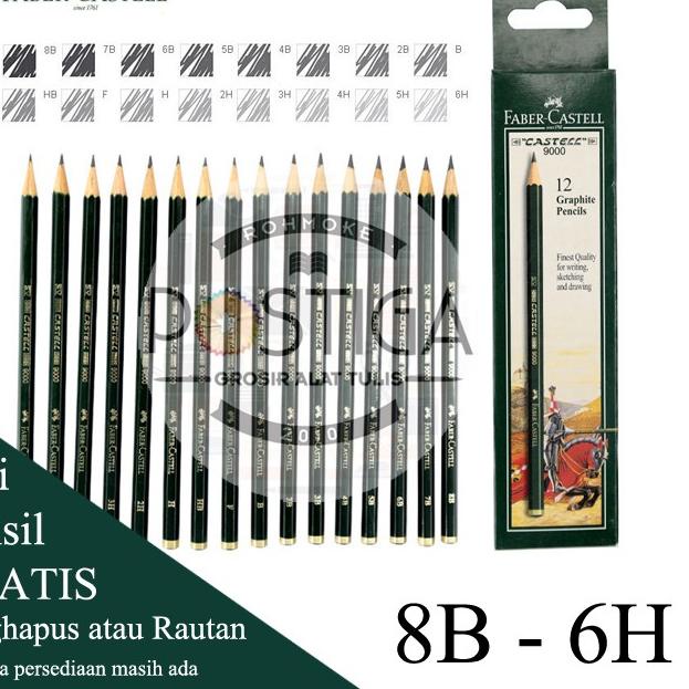 

[P(8)Q ♥☞] PAKET LENGKAP 16 TIPE PRO MENGGAMBAR SKETSA & MENULIS 8B-B, HB-6H-langsung kirim