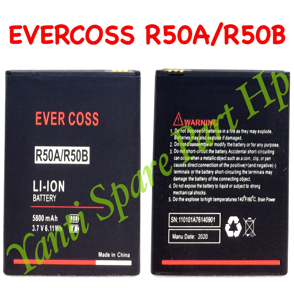 Baterai Evercoss R50A Y2 Plus R50B Y2 Power Original New