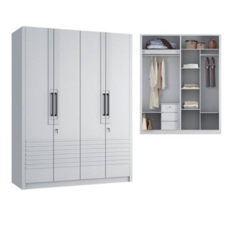 SIANTANO Lemari Pakaian - Lemari Baju LP CAPITOL 3 D SW - Medan