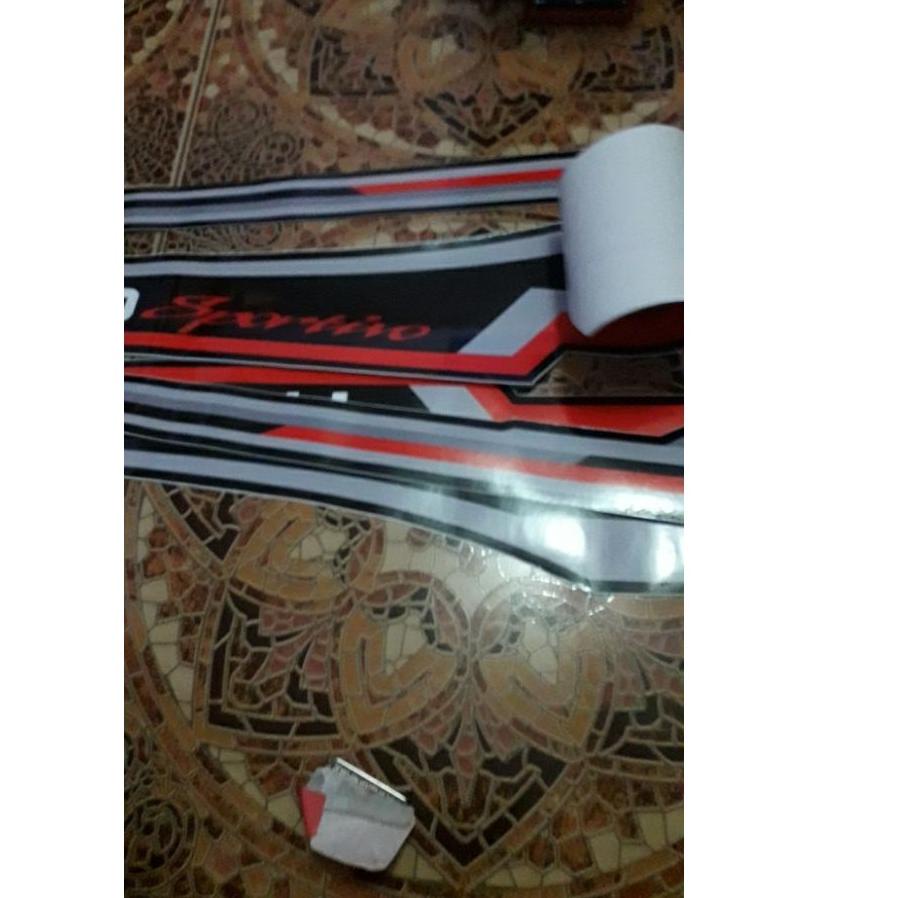 ➬ sticker / stiker list Striping mobil TRD Sportivo avanza hitam ㅻ