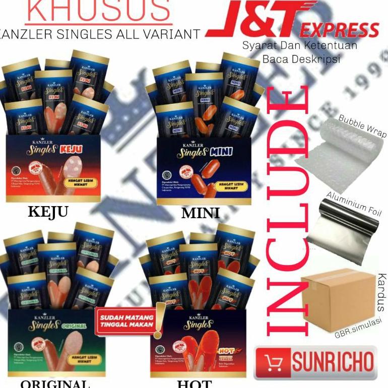 

[I-U1U][✔] Sosis Kanzler Singles Hot / keju / mini / original / bakso 1 Box isi 12 pcs amanah