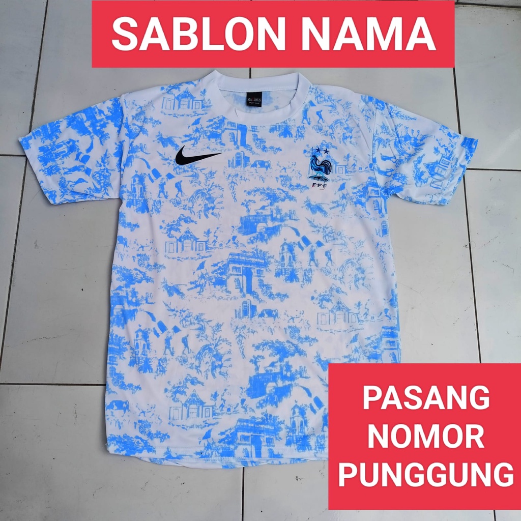 JERSEY BAJU BOLA FRANCE DEWASA/BAJU JERSEY BOLA PIALA DUNIA FRANCE DEWASA