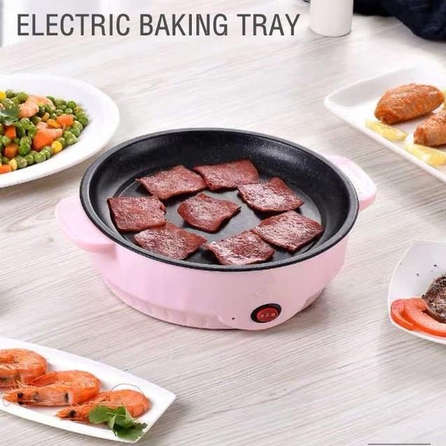 Harga Heboh SHENAR ELECTRIC BBQ GRILL PAN / PANCI PANGANG BBQ / MINI GRILL PAN KOREAN / GRILL PAN MU