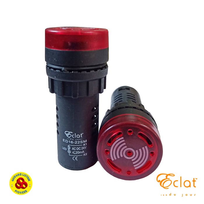Pilot Lamp Led 22Mm Buzzer Alarm 24V Round Red Panel Led Indicator