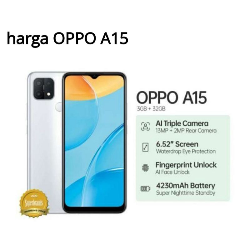 Hp Oppo A15s 4/64gb second