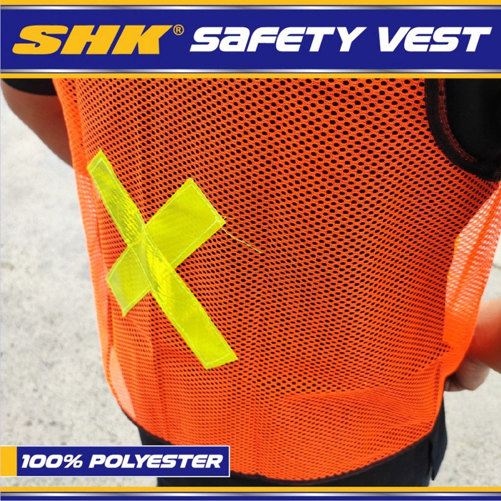 Rompi Proyek Jaring Safety Vest Orange Scot Lite size L SHK