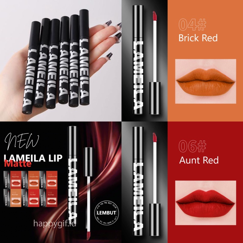 LAMEILA Lipstick Matte Velvet Korean Lipstik Waterproof LA208 1065