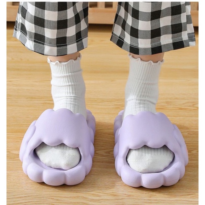 Sandal Selop Anak Perempuan Cloud Awan Korean Style Eva Ringan Terbaru Slip On Jelly Cute Sandal Slop Wanita Anak Anak