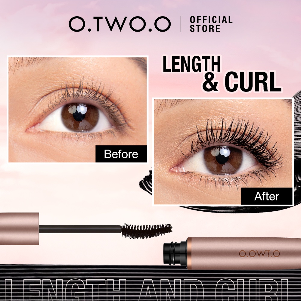 O.TWO.O Waterproof Mascara Long Lasting Natural Curling Eye Lash Makeup