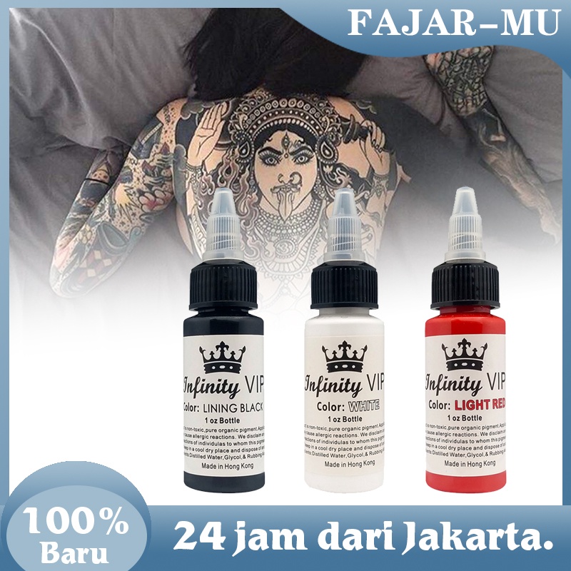 Tinta Tattoo 30 Ml Pigment Tato Tinta Tato Ink Tat Pewarna Tato Kulit Kecantikan Tinta Tato