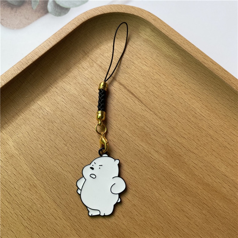 Cute Panda Lanyards Kunci Lanyards Ponsel Tali Headphone Tali Gantung Pesona Telepon