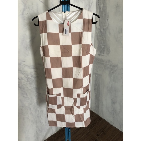 preloved dress kotak kotak