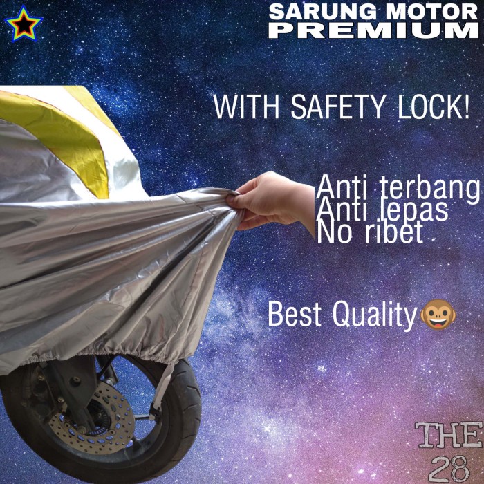 SARUNG MOTOR VARIO 110 SILVER KUNING BODY COVER PENUTUP PREMIUM