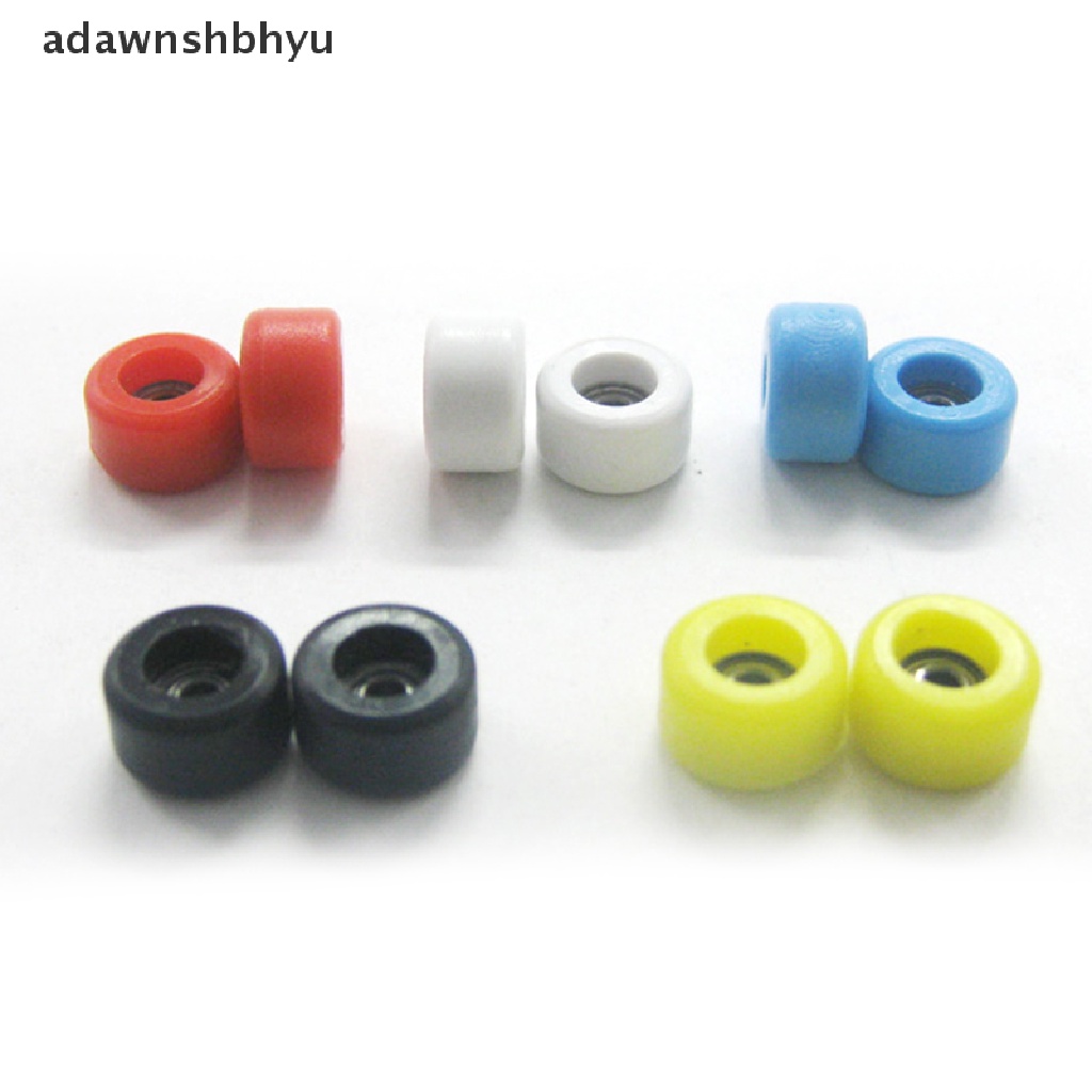 Adawnshbhyu 4Pcs /Set PU+Metal Urethane CNC Bearing Wheel Untuk Roda Fingerboard ID