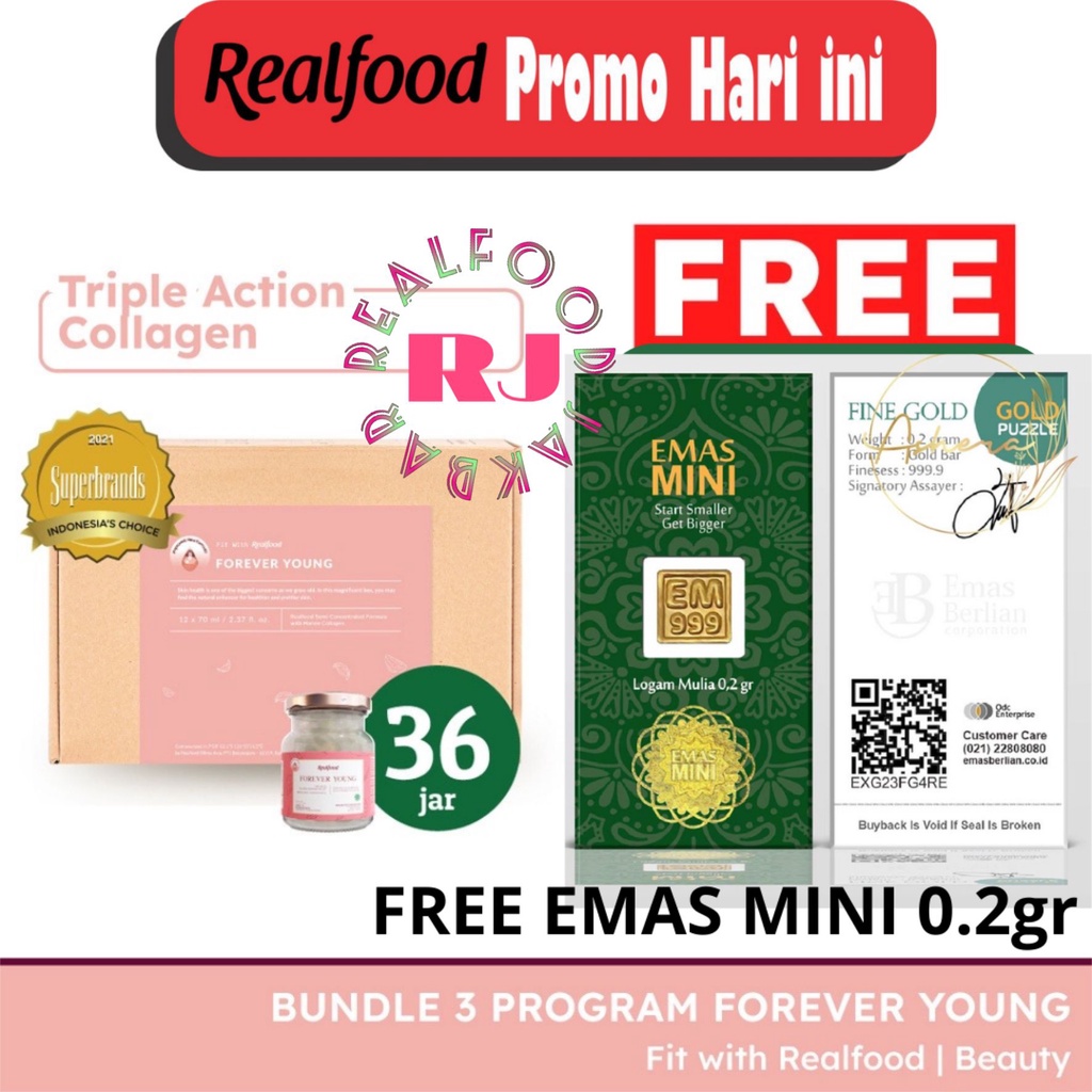 

Realfood Triple Bundle Forever Young Free Gift