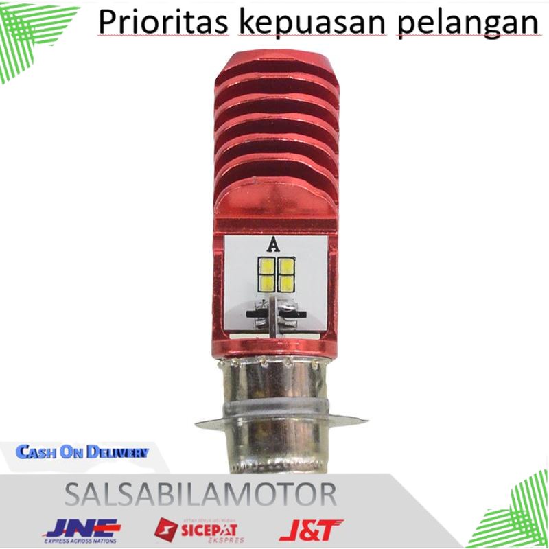 Lampu h6 Lampu Led Depan Motor Lampu Led Utama H6 2sisi 8 mata