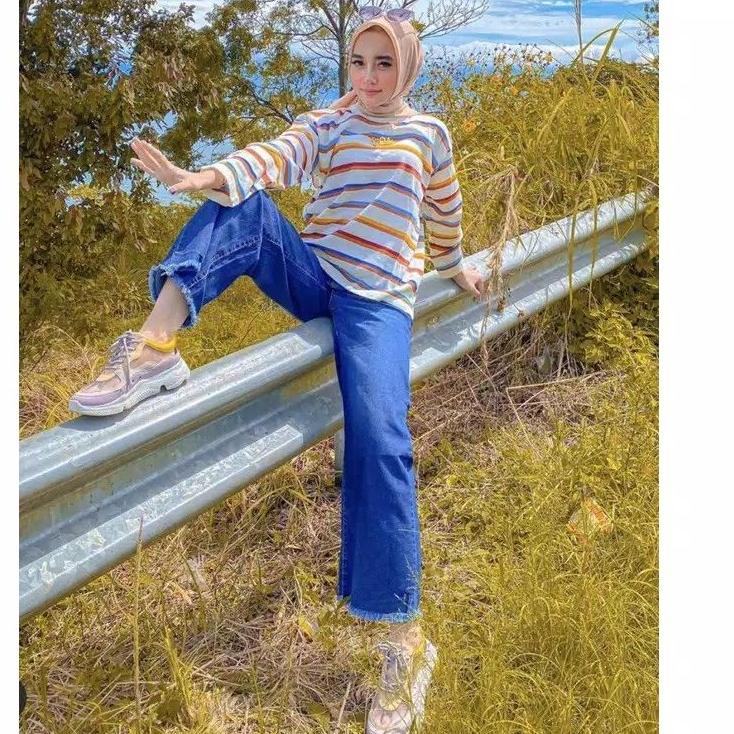 Highwaist Kulot Jeans wanita Rawis // KULOT JEANS WANITA PREMIUM ◦ SB.11De22ι