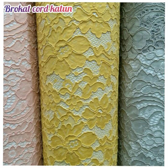 Brokat Cord Halus Brukat Katun Kain Brokat Jepang Bahan Brukat Meteran 037