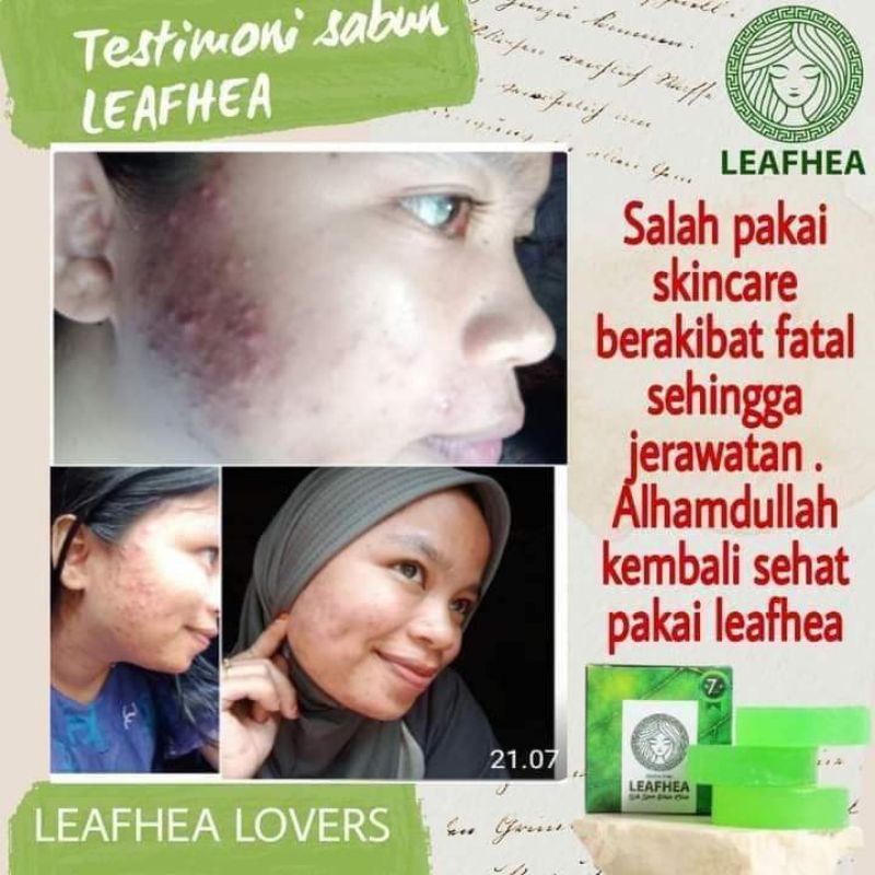 sabun leafhea sabun gluta shoap 100%asli member leafhea