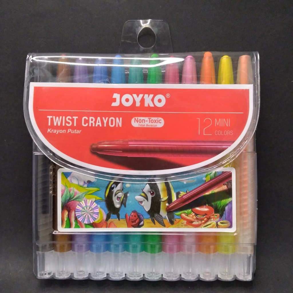 

CRAYON PUTAR JOYKO MINI 12 WARNA