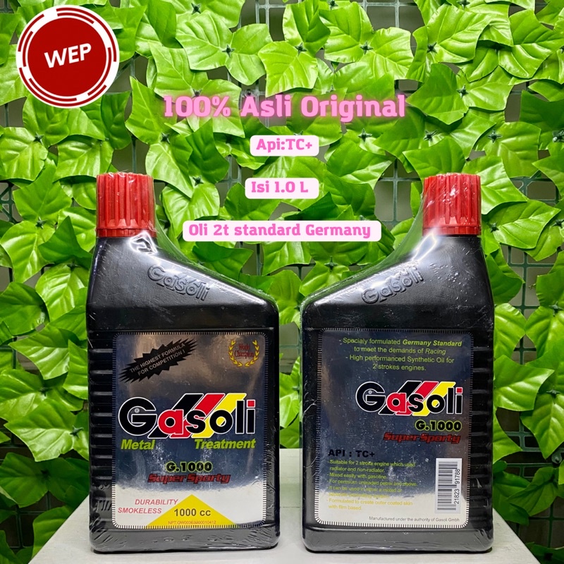 Oli Samping Gasoli 2T G1000 Smokeless - 1L 100% Original