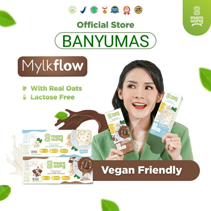 Mom Uung Mylkflow Susu Pelancar ASI / Mylkflow Susu Momuung Chocolate &amp; Vanilla Bergizi / Asi Booster Banyumas