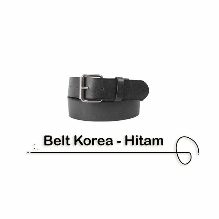 Ikat Pinggang Wanita Belt Wanita Gesper Korea Besar Semi kulit / Ikat Pinggang Kotak / Fash - KOREA 