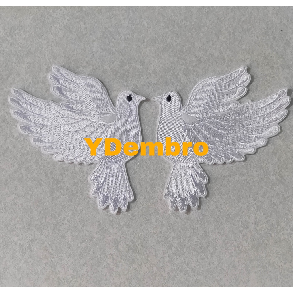 Patch Logo Emblem Bet Bordir Merpati Couple