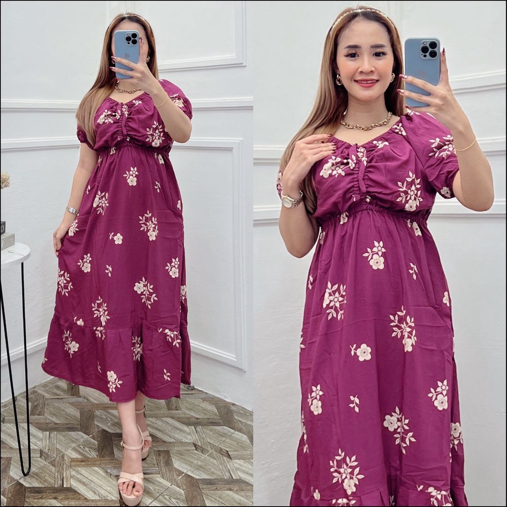 DASTER RAYON DRESS SERUT ELSA DASTER KEKINIAN VIRAL BISA COD