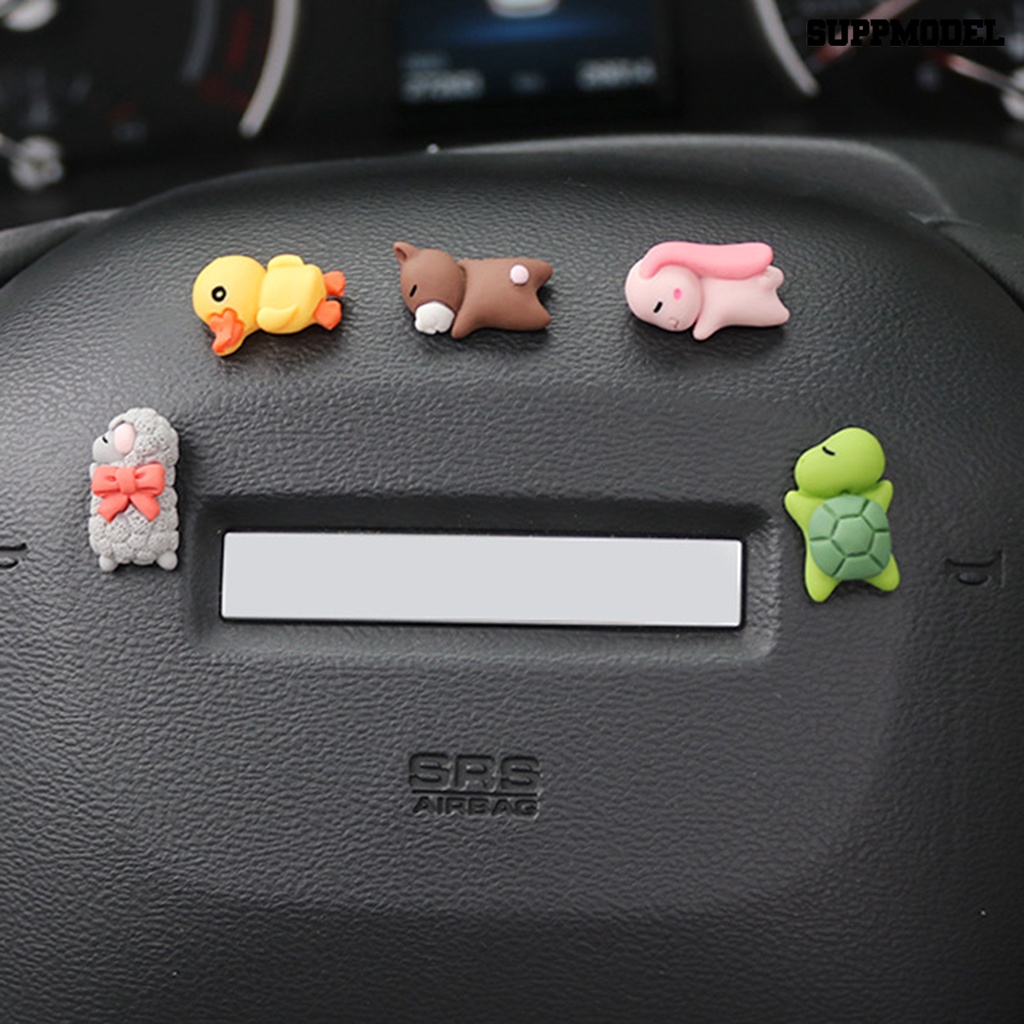 [Dekorasi] Animal Ornament Lucu Non-marking Resin Mobil Kura-Kura Beruang Domba Ornamen Untuk Mobil