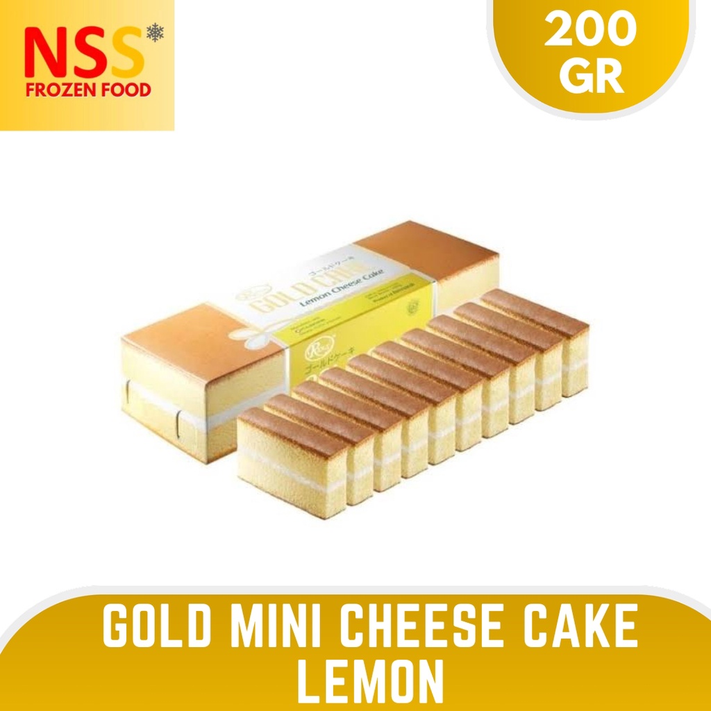 

Gold mini cheese cake lemon
