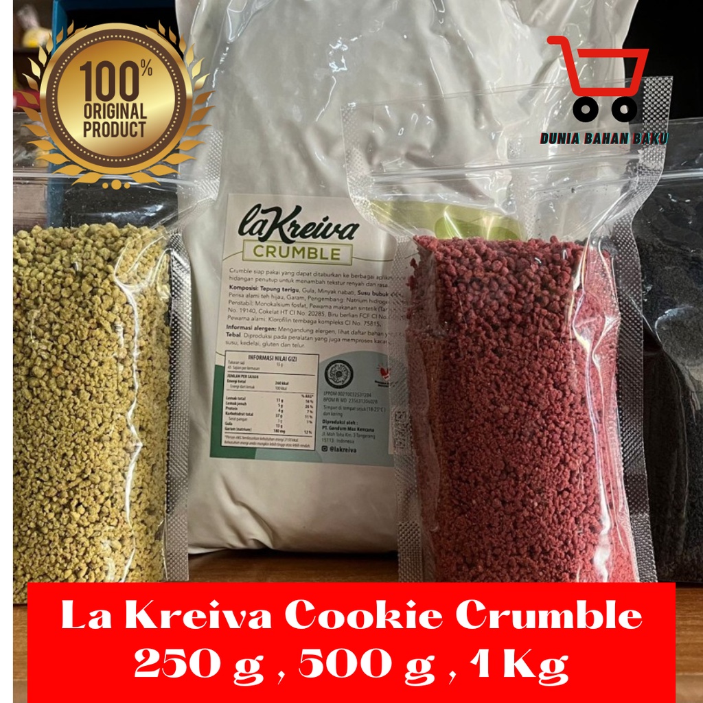 La Kreiva Cookie Crumble Crumb Topping kemasan 500 g