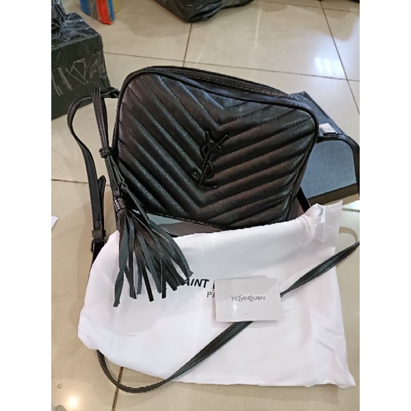 tas fashion camera slingbag,tas ysl Chevron selempang  with lookmefirst bag free box