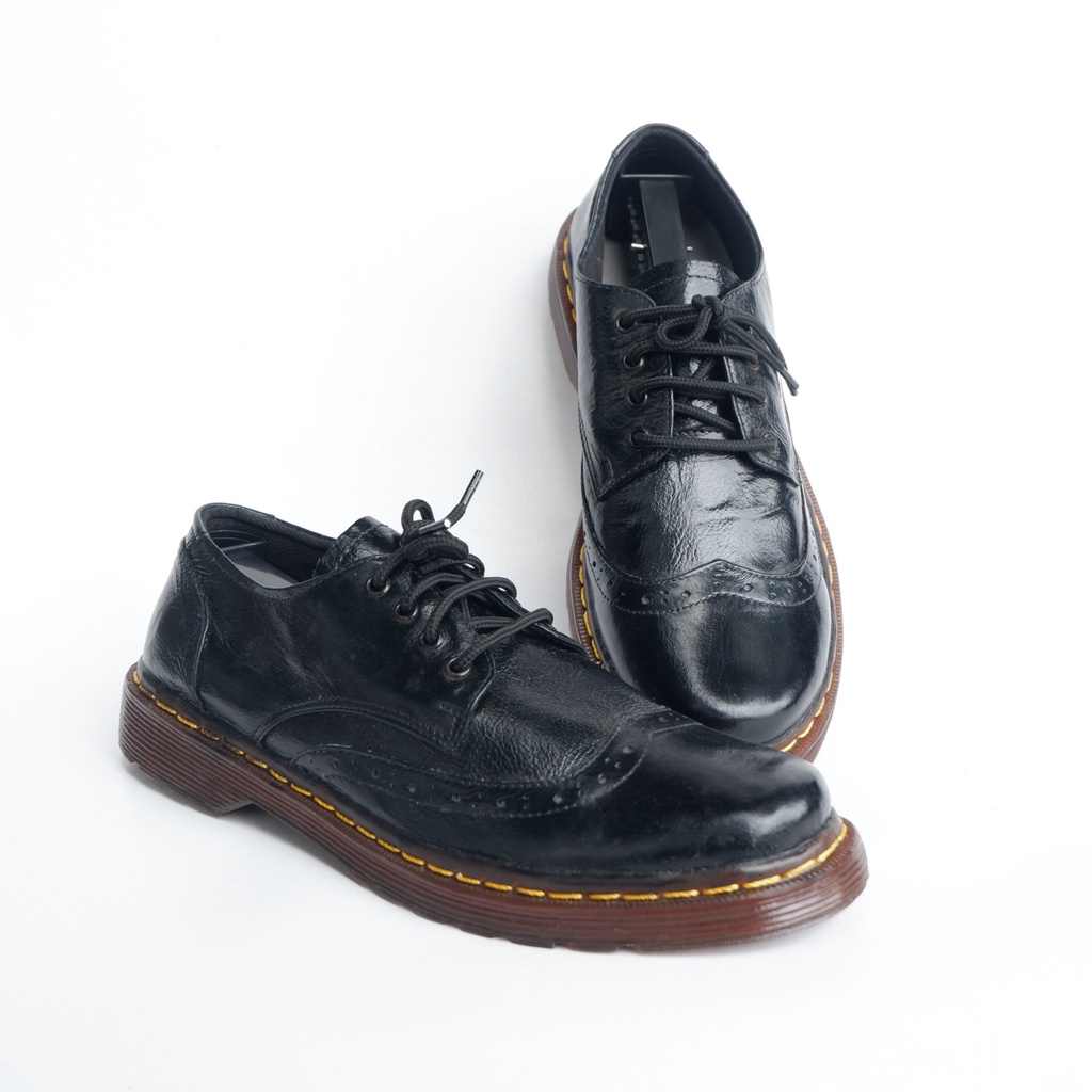 Sepatu Docmarten DM Doc Marten Bahan Kulit Sapi Premium 4 Lubang